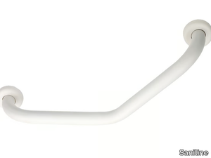 110-SF - Fixed L-shaped steel grab bar _ Saniline