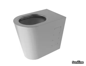 2040 - Floor mounted stainless steel toilet _ Saniline