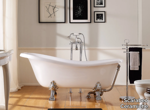 CASTELLANA - Freestanding ceramic bathtub _ Scarabeo Ceramiche