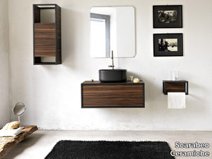 FRAME - Single wall-mounted vanity unit _ Scarabeo Ceramiche