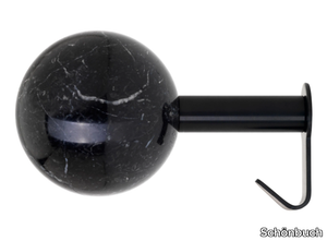 DOTS STONE - Wall-mounted Nero Marquina marble coat rack _ Schönbuch