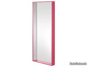 KON - Rectangular wall-mounted mirror with shelf _ Schönbuch