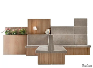 MOBY - Upholstered high-back restaurant booth _ Sedex