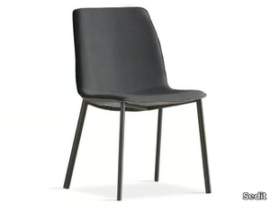 TWIST - Upholstered Eco-leather chair with metal frame _ Sedit