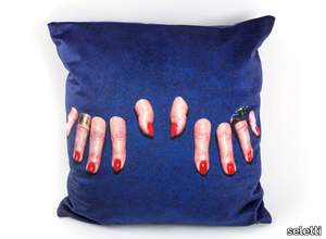 FINGERS - Square fabric cushion _ seletti