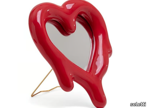 MELTED HEART - Porcelain mirror / frame _ seletti