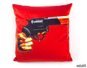 REVOLVER - Square fabric cushion _ seletti