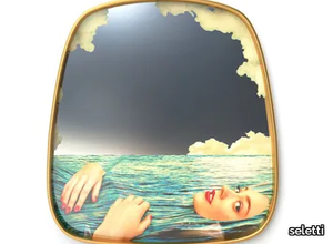 SEA GIRL - Framed wall-mounted mirror _ seletti