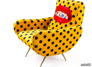 SHIT - Fabric armchair with armrests _ seletti