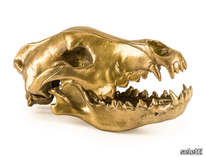 WOLF SKULL - Aluminium decorative object _ seletti