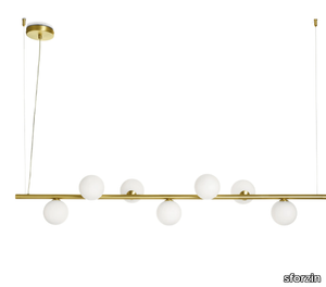 POMÌ 7 - Suspension lamp in metal and opal glass _ sforzin