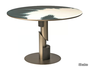 FLOW - Round metal living room table _ Shake