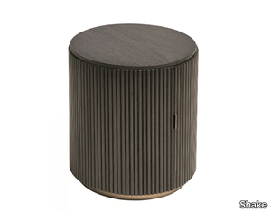 HEGE - Round wooden bedside table _ Shake