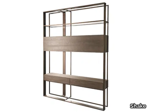 MOD - Open double-sided metal bookcase _ Shake