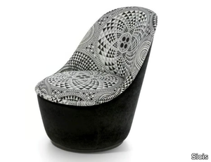 BLOSSOM - Swivel fabric armchair _ Sicis