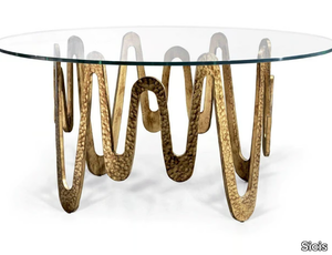 ONDE - Round glass table _ Sicis