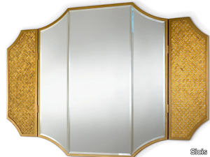 BORGIA TRITTICO - Wall-mounted glass mirror with integrated lighting _ Sicis