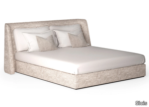 HUG - Fabric double bed with upholstered headboard _ Sicis