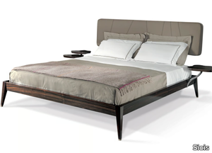 SERENE - Wooden bed with upholstered headboard _ Sicis