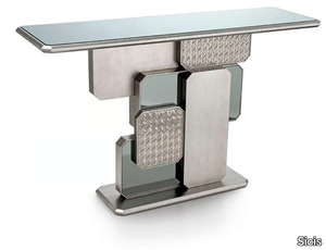 VIENNA - Rectangular mirrored glass console table _ Sicis