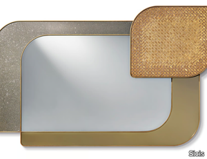 VISCONTI - Framed glass mirror with integrated lighting _ Sicis