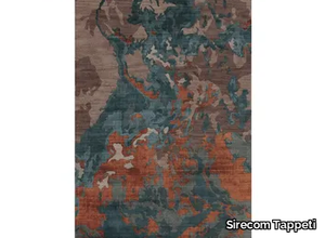 STARDUST RED POWDER - Hand-knotted 100 knots _ Sirecom Tappeti