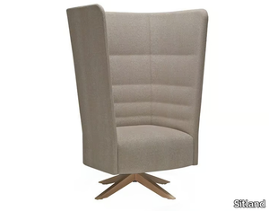 CELL 128 - Swivel armchair with 4-spoke base high-back _ Sitland