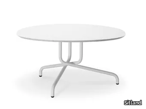 BISTROT - Low round steel coffee table _ Sitland