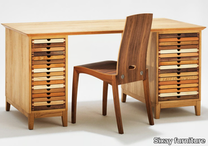 SIXTEMATIC - Wooden writing desk with drawers _ Sixay furniture