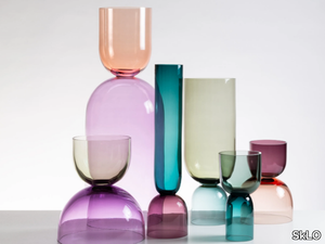 CRESCENT - Blown glass vase _ SkLO