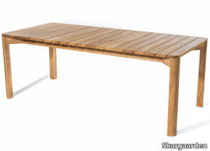 KORSÖ - Rectangular teak garden table _ Skargaarden