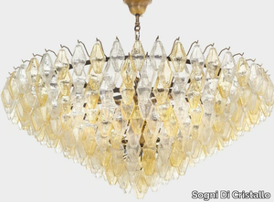 CLEPSYDRA DELUXE - Blown glass chandelier _ Sogni Di Cristallo