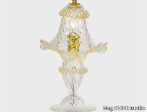 GOLD ATENA - Murano glass table lamp _ Sogni Di Cristallo