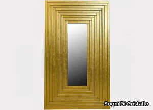 PRESTIGE ORO - Framed wall-mounted Murano glass mirror _ Sogni Di Cristallo