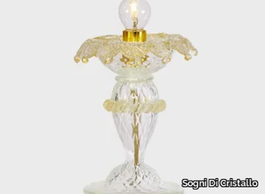 CA' REZZONICO GOLD - Handmade Murano glass table lamp _ Sogni Di Cristallo