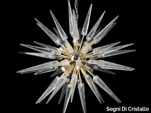 STARBURST - Murano glass chandelier _ Sogni Di Cristallo