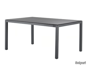 CLASSIC ALU - Rectangular garden table _ Solpuri