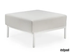 CARO - Rectangular fabric garden footstool _ Solpuri