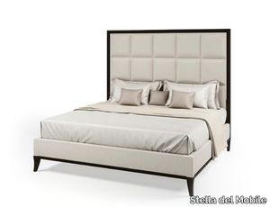 PR.05 - Contemporary style fabric double bed with upholstered headboard _ Stella del Mobile