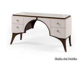 PR.198 - Wooden dressing table with glass top _ Stella del Mobile