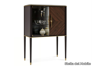 PR.542 - Walnut display cabinet with integrated lighting _ Stella del Mobile