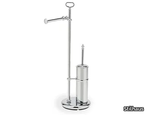 ELITE EL20 - Brass toilet roll holder / toilet brush _ Stilhaus