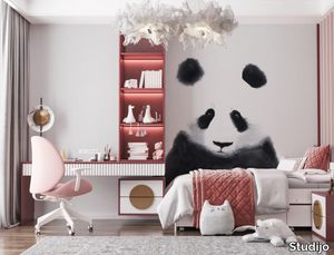 PANDA - Pop art kids wallpaper _ Studijo