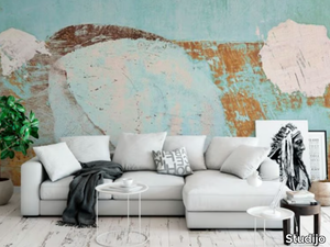 TURQUOISE WALL - Motif wallpaper _ Studijo