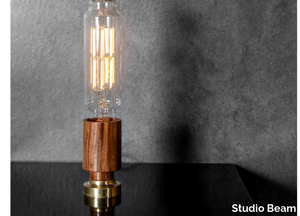 XXL TUBE - Wood and glass table lamp _ Studio Beam