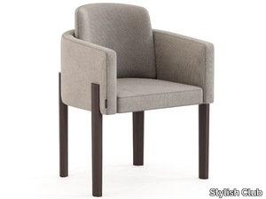 HIS II - Upholstered microfiber chair with armrests _ Stylish Club