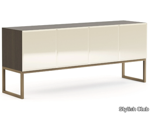 SLENDER - Wood veneer sideboard with doors _ Stylish Club