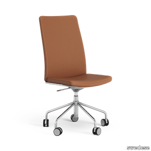 Stella High back conference chair, without armrests, adjustable height