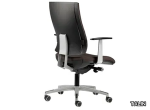 ALLY 1727 - Fabric office chair with castors with armrests with 5-Spoke base _ TALIN