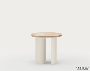 NORI - Oval wooden coffee table _ TEULAT